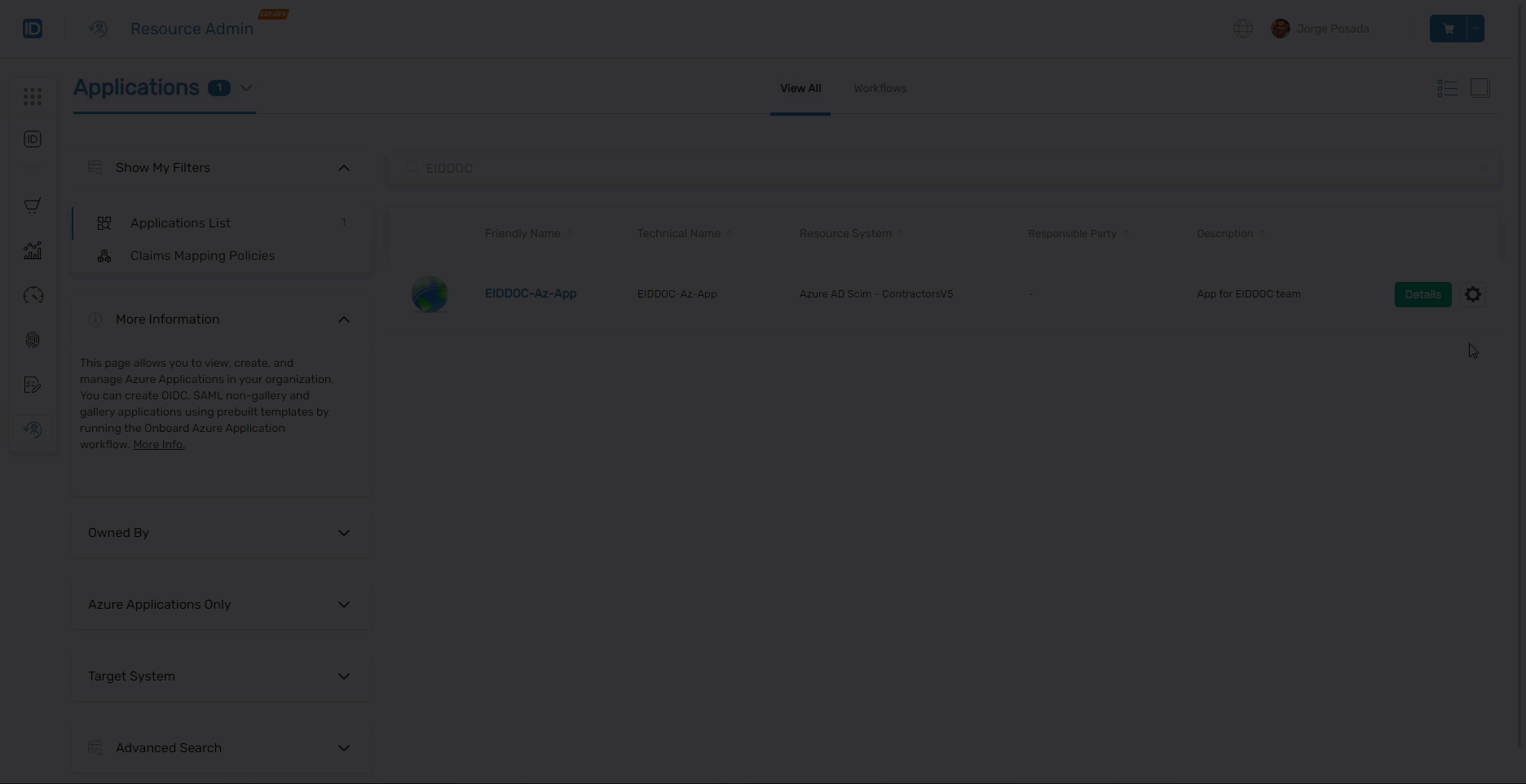 Azure Application Contextual Workflows