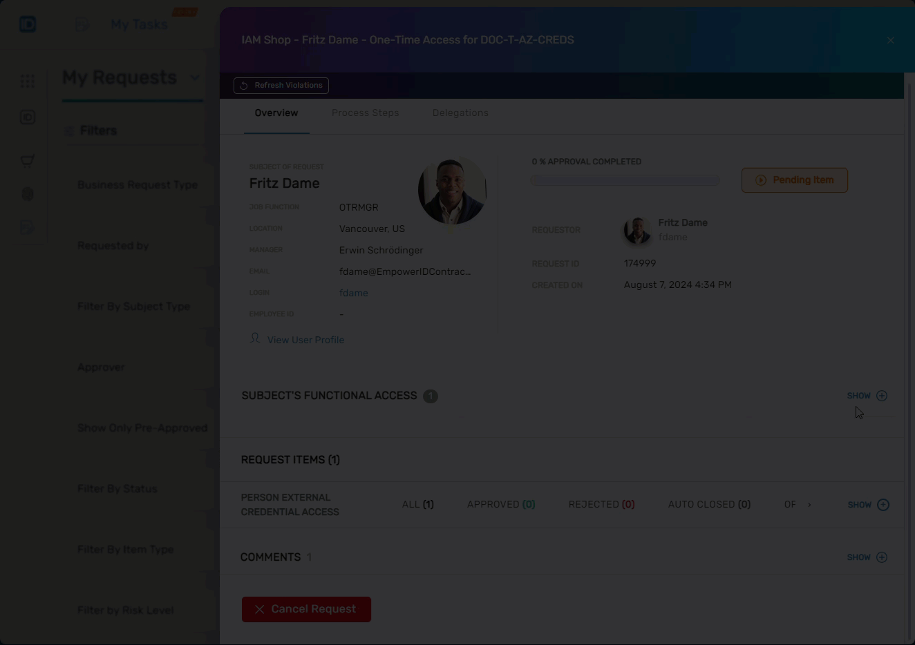 Show Functional Access