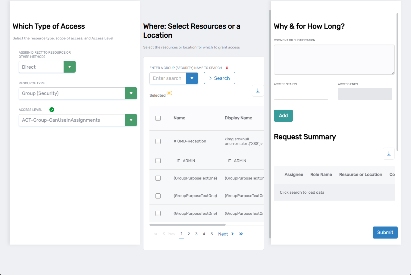 Add New Access Assignment Workflow
