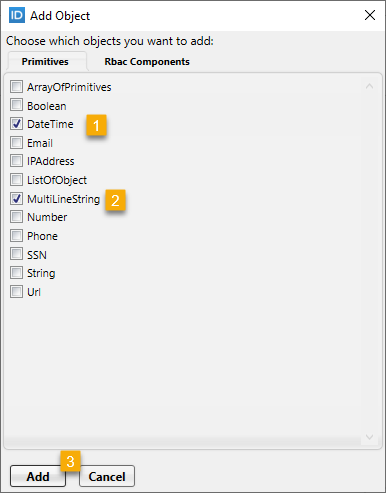 Add primitive components