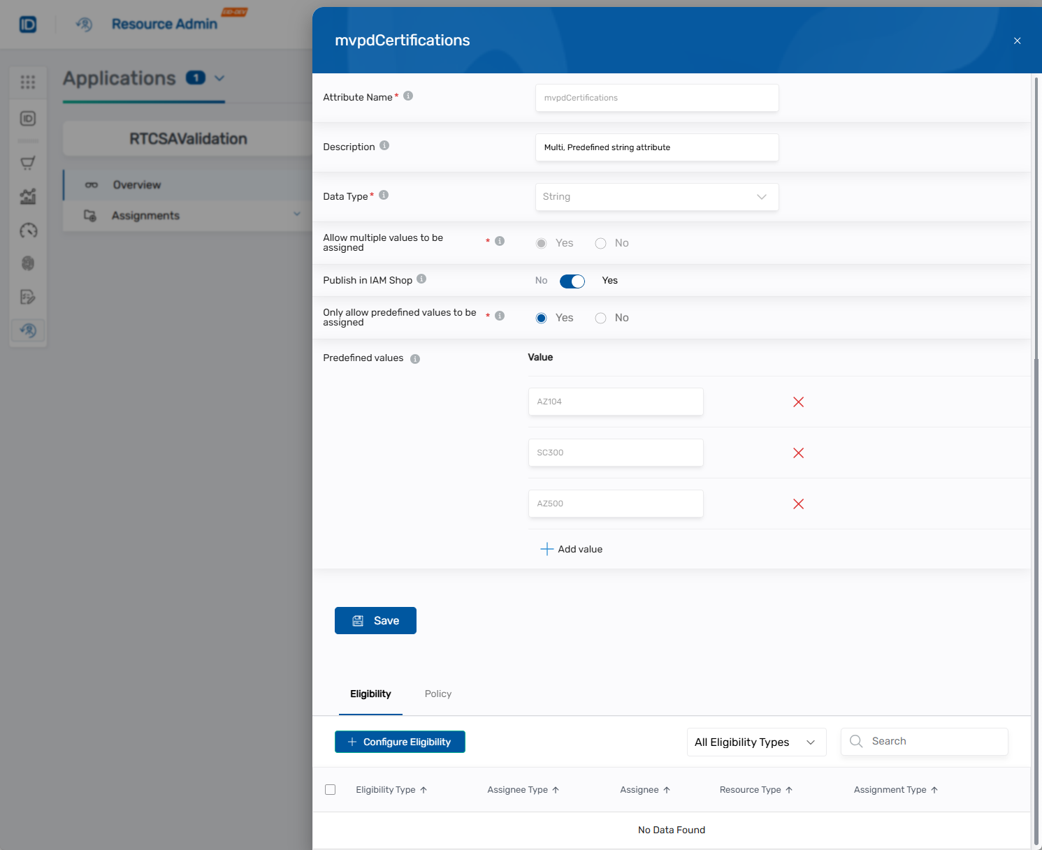 Attribute Details Pane