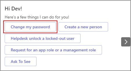 Change Password Button