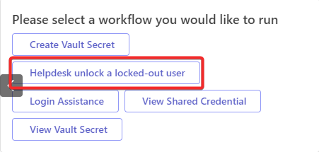 Helpdesk Unlock Option
