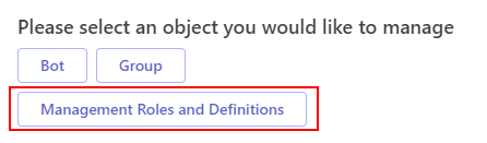 Select Management Roles