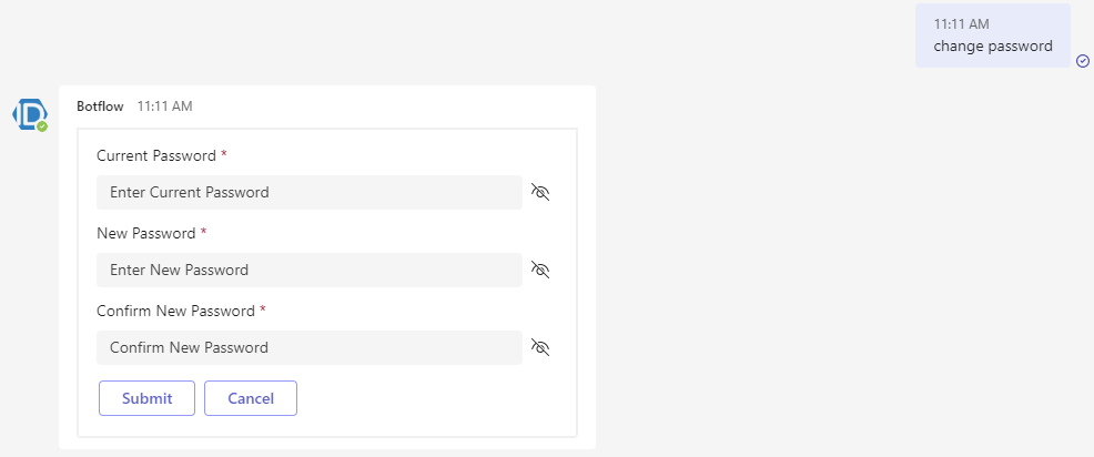 Change Password Command Example