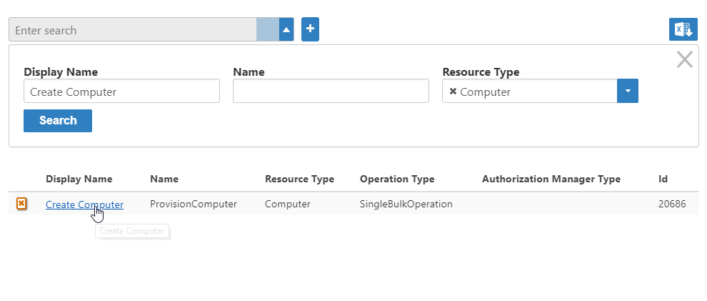 Create computer display name link