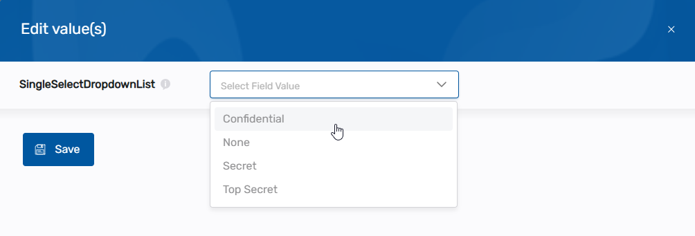 Single-Predefined Configuration
