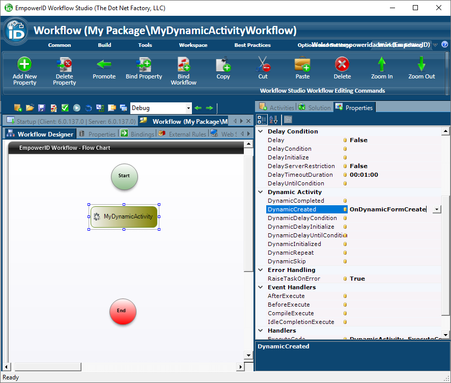Dynamic created property