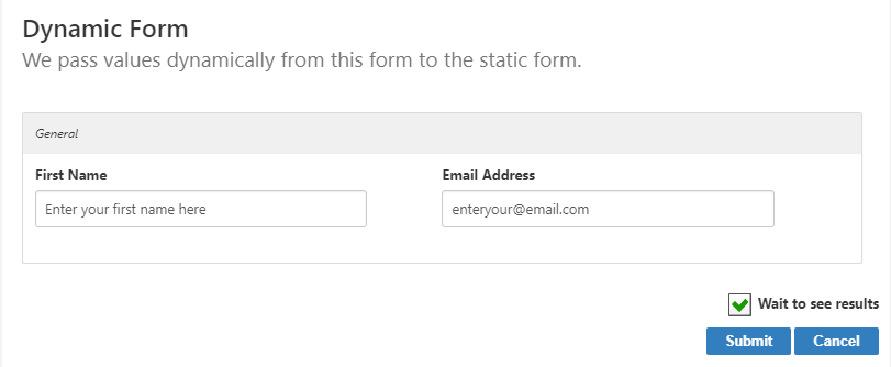 Dynamic form at runtime