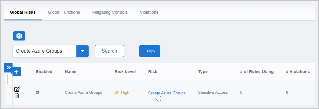 Global Risk Name Link