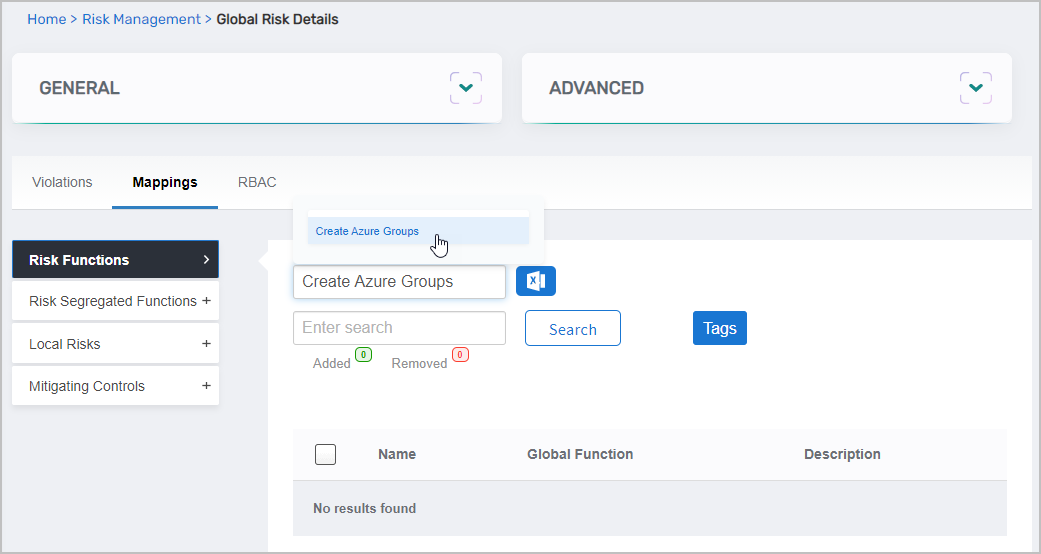 Global Risk Functions