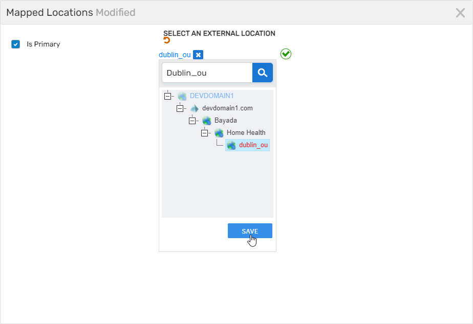 Configure Location Mapping