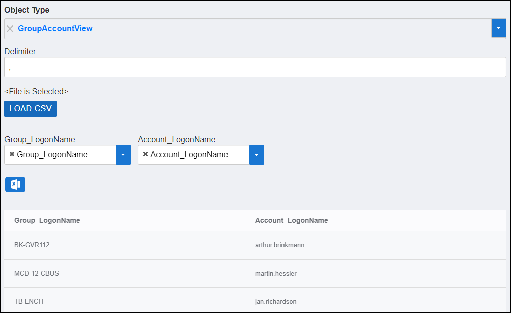 Group membership data loaded