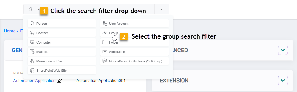 Group filter