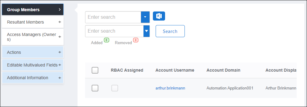 Group Members accordion showing imported members