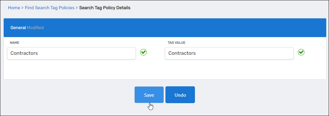 Enter policy details