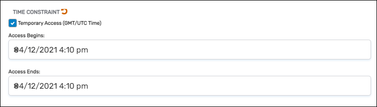 Temporary Access options for time-limited membership