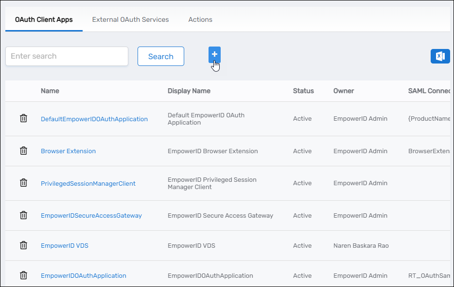 Add OAuth Client App
