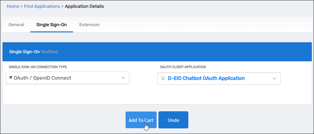 Single Sign-On configuration