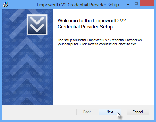 Credential Provider Setup Wizard