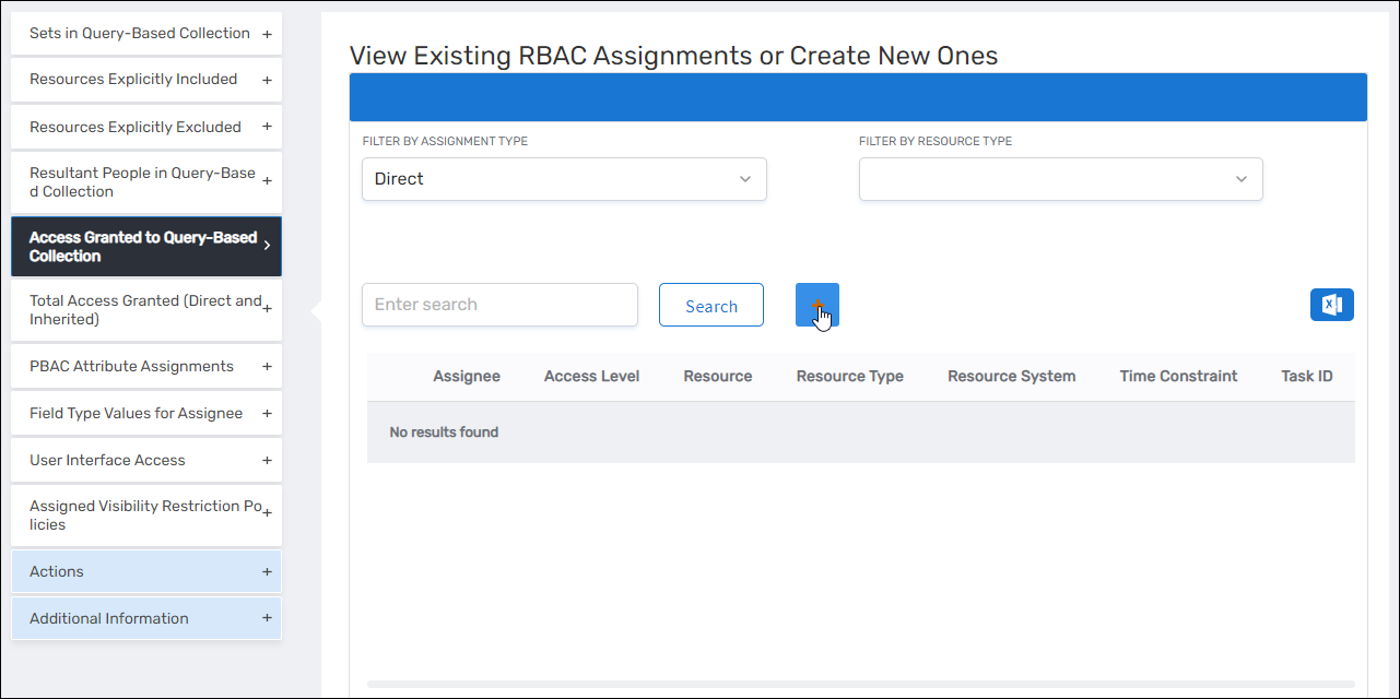 Add Access Assignment