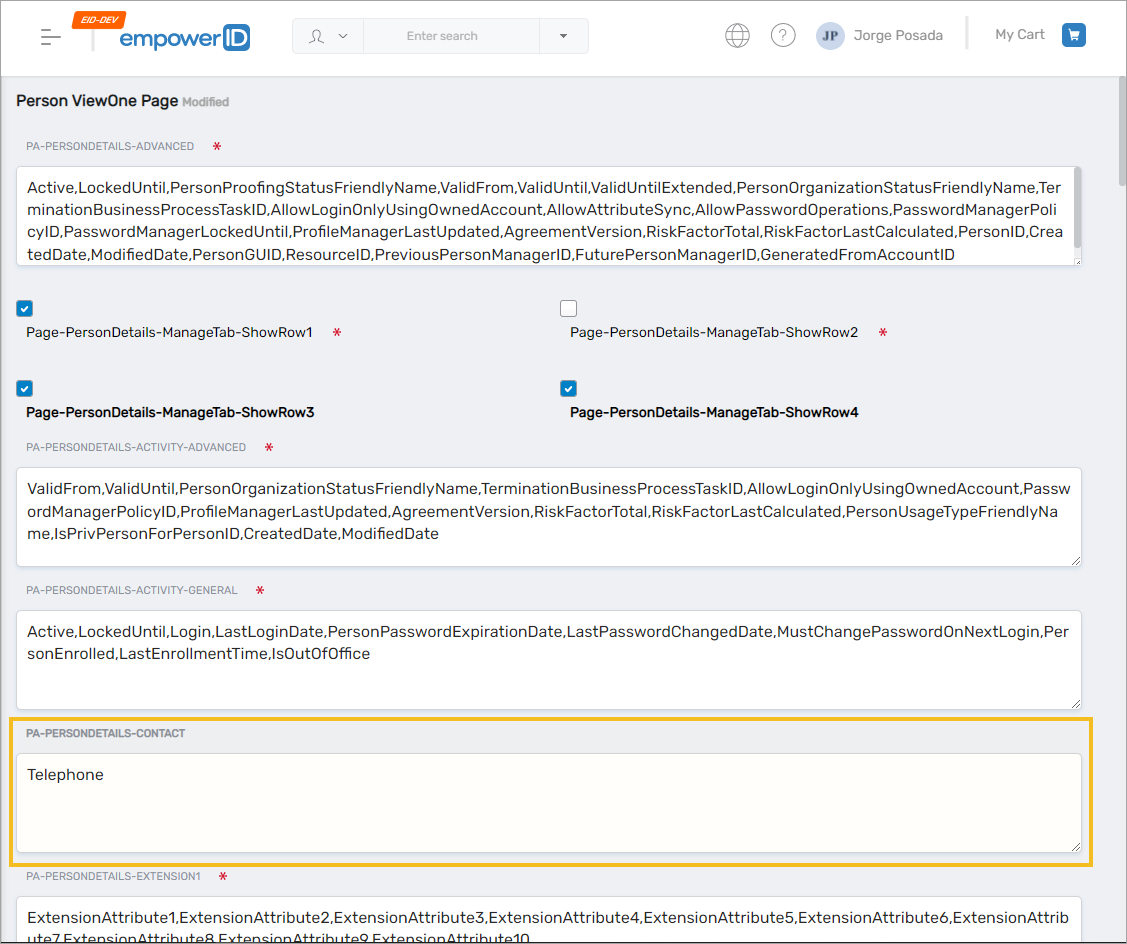 Customized Contact accordion