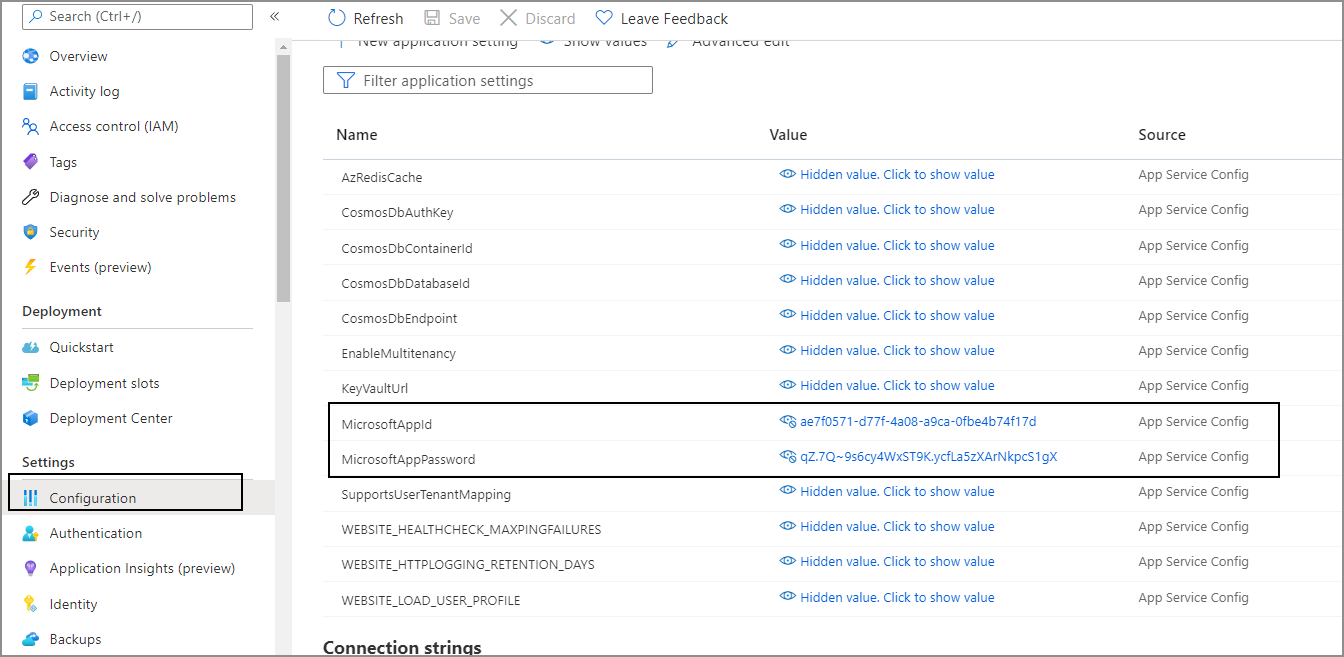 App Service Configuration