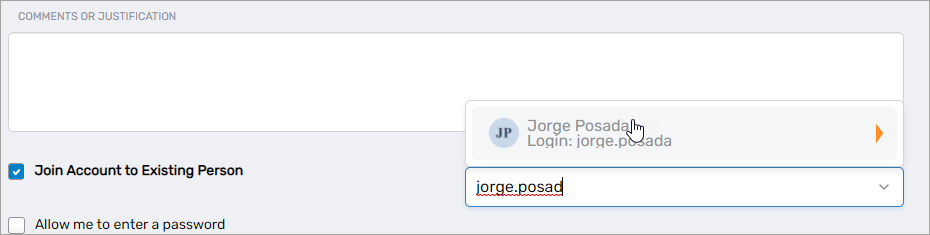 Select account owner