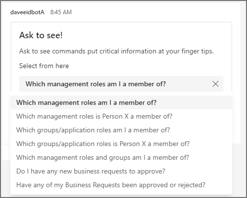 Ask to See Commands Overview