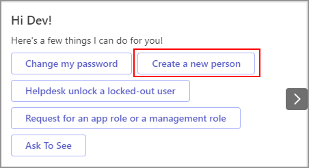 Create New Person Button