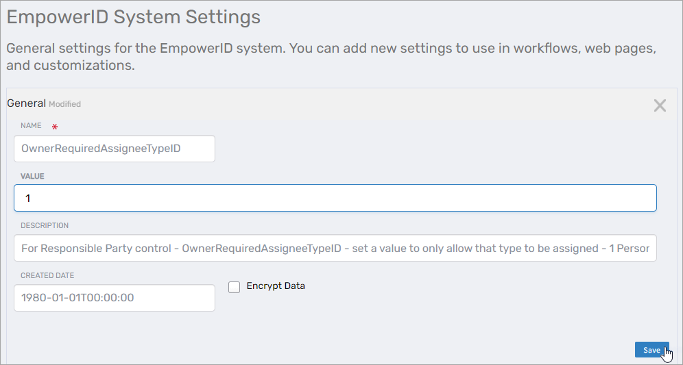 OwnerRequiredAssigneeTypeID value changed