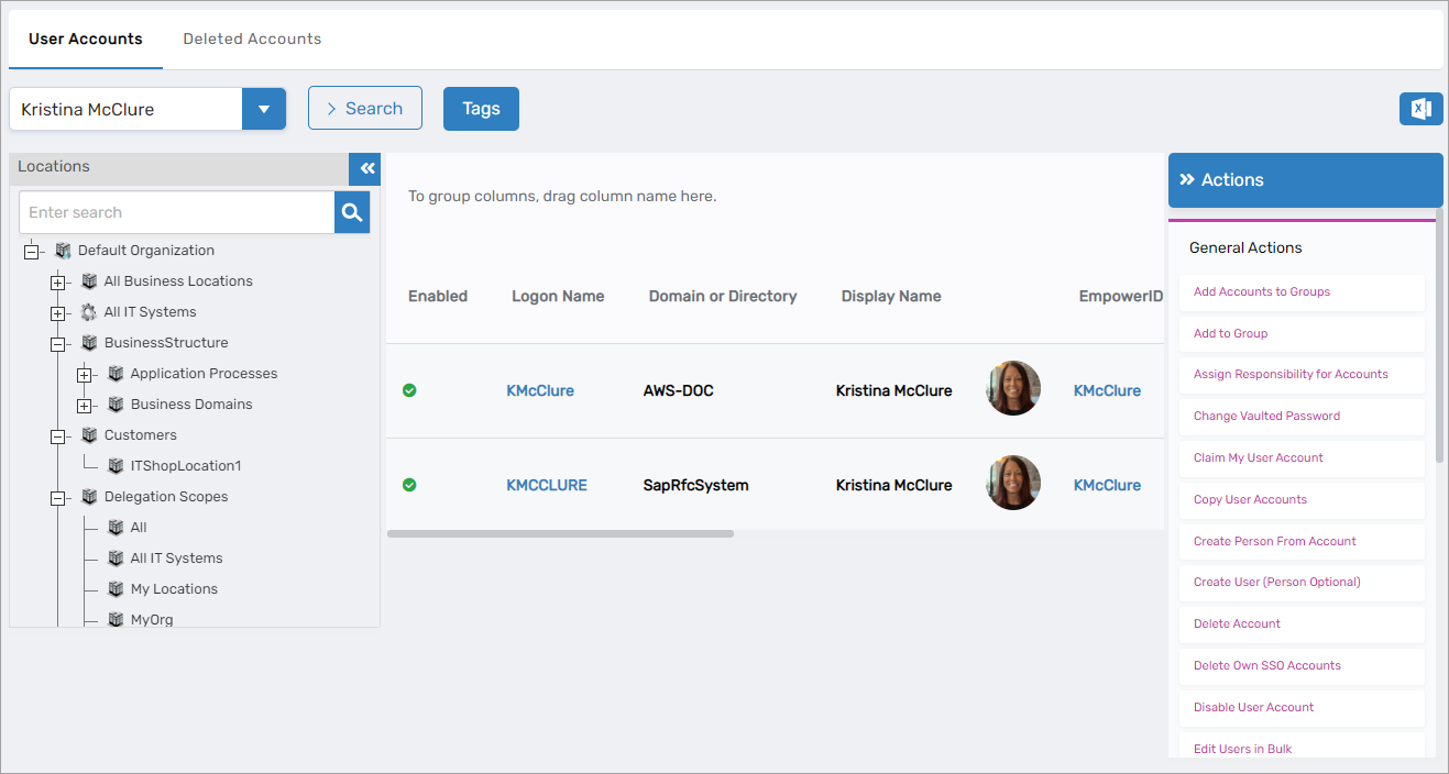 Basic search example