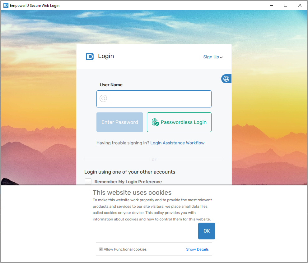 Authentication prompt