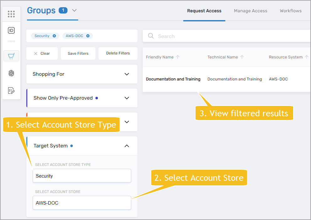 Target System Filter