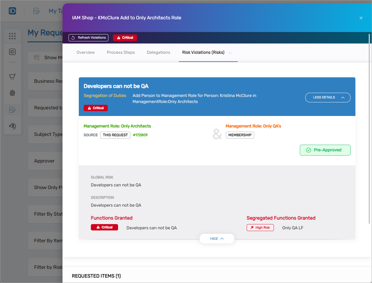 Additional Risk Details