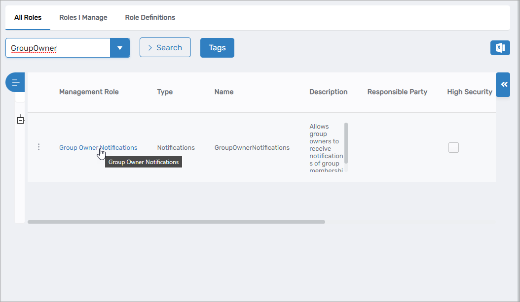 Management Role Search