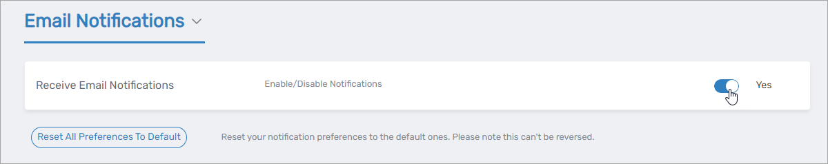Enable or Disable Notifications