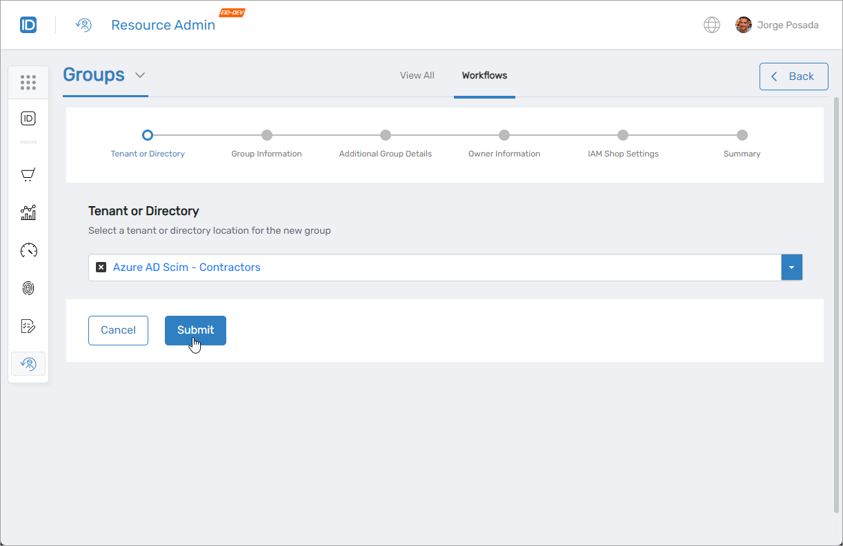 Group Information section