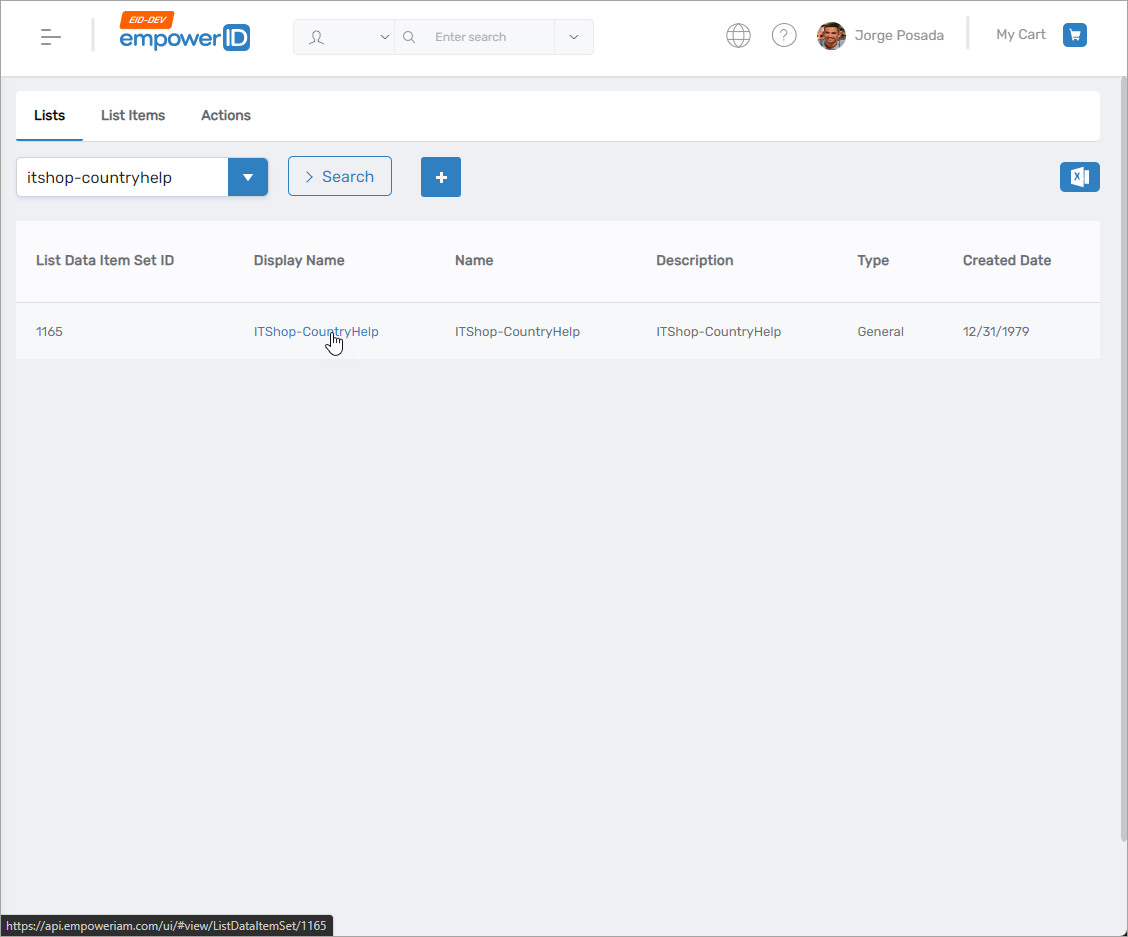 ITShop-CountryHelp List