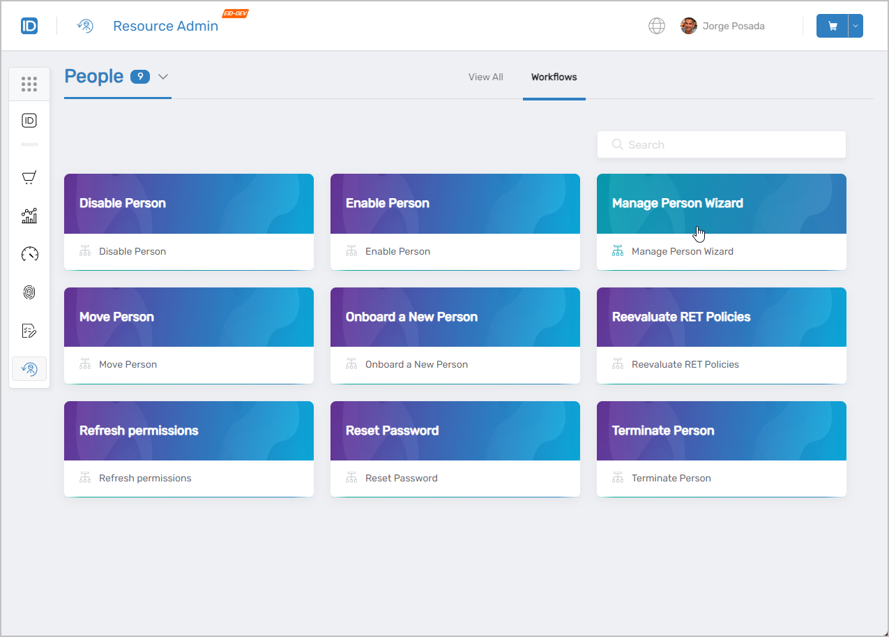 Manage Person Wizard button