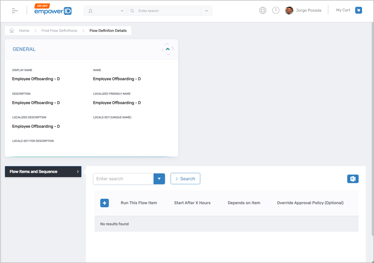 Flow Definition View One Page