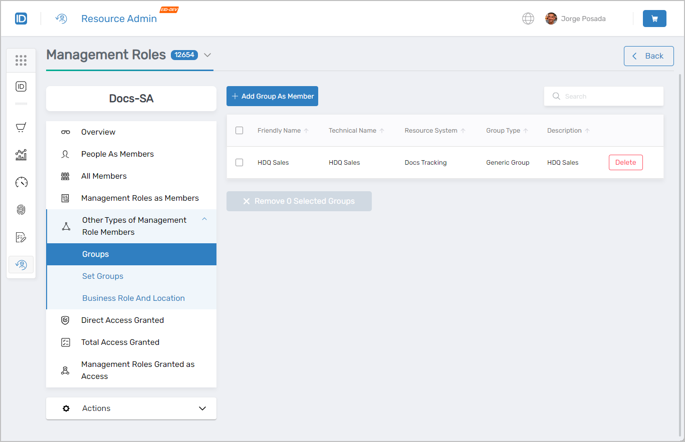 Other Types of Members Tab
