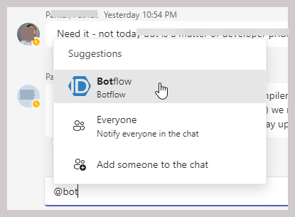 Chatbot Conversation