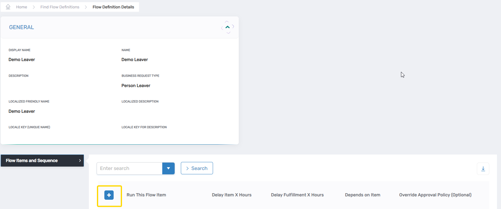Add Flow Item to Sequence