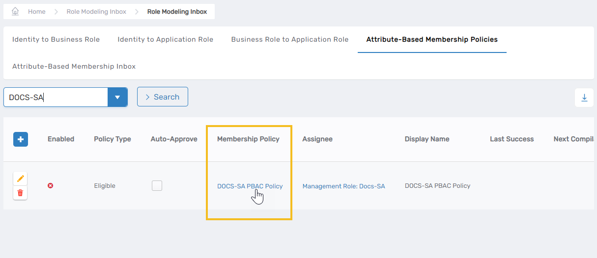 Membership Policy link