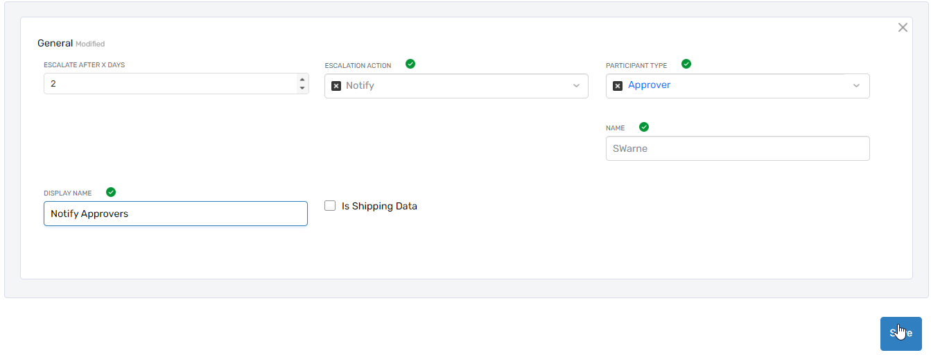 Configure Escalation Action