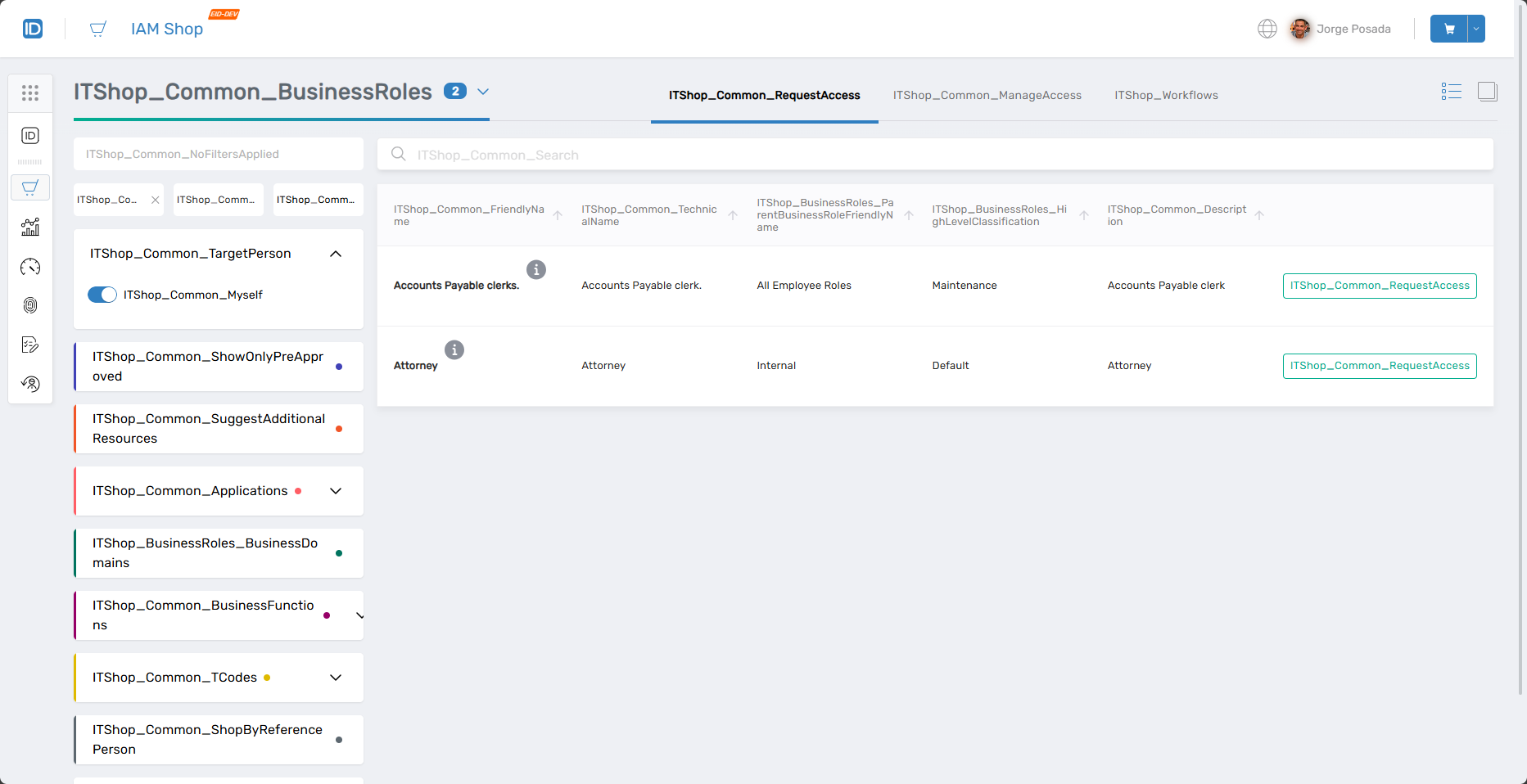 IAM Shop Debug Localization View