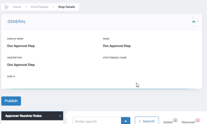 Publish Approval Step