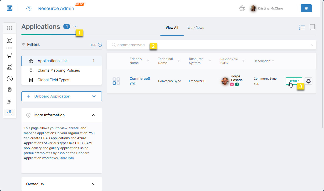 Locating PBAC application