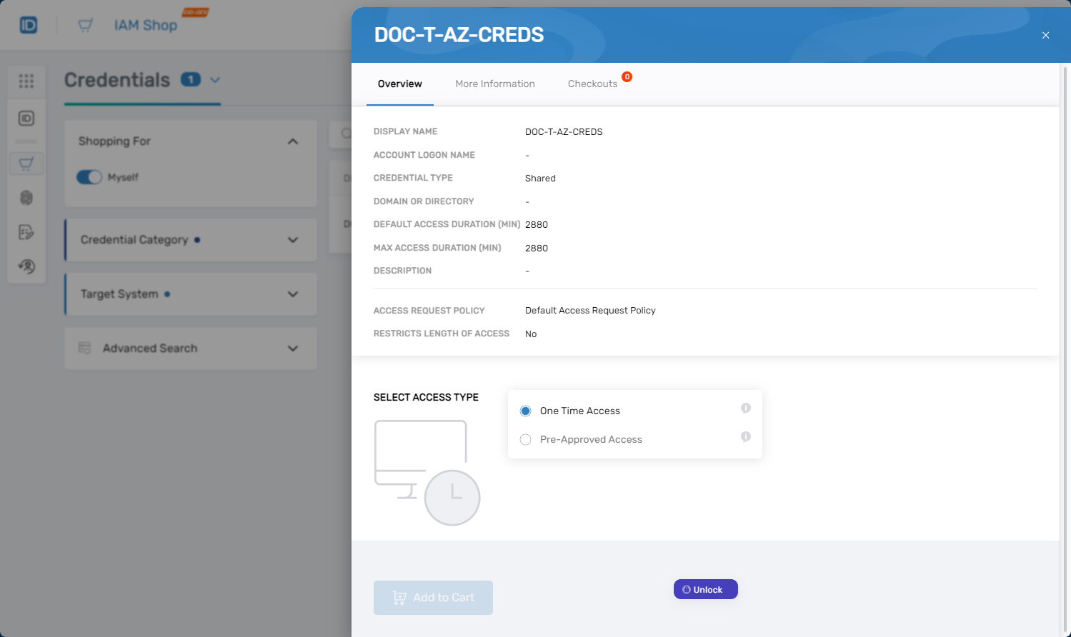 Request Card Overview